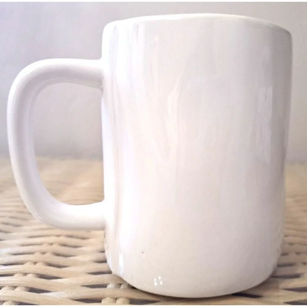 Dunn Hunter Rae Dunn Artisan Collection 20 oz. White Mug Dark Green Lettering